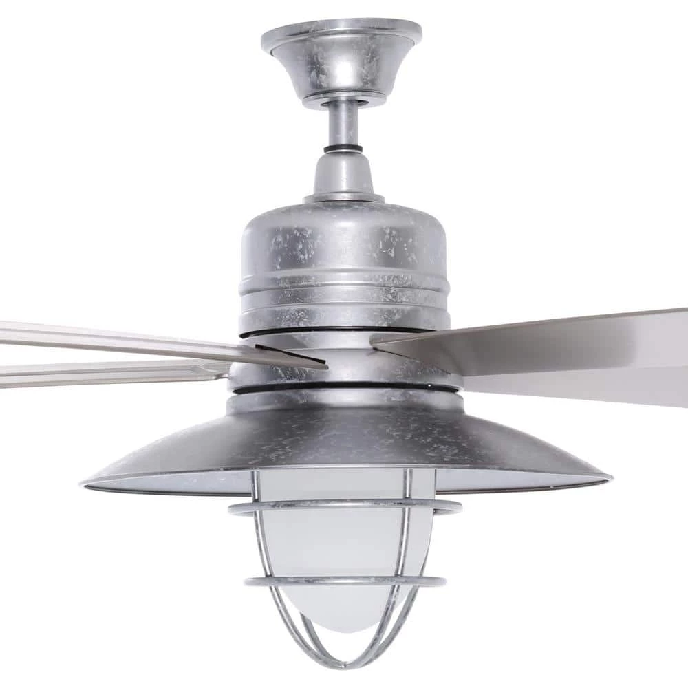 Home Decorators Collection Grayton 54 in. LED Indoor/Outdoor Galvanized Ceiling Fan with Light Kit and Remote Control 3 Home Decorators Collection Grayton 54 in. LED Indoor/Outdoor Galvanized Ceiling Fan with Light Kit and Remote Control - Image 3