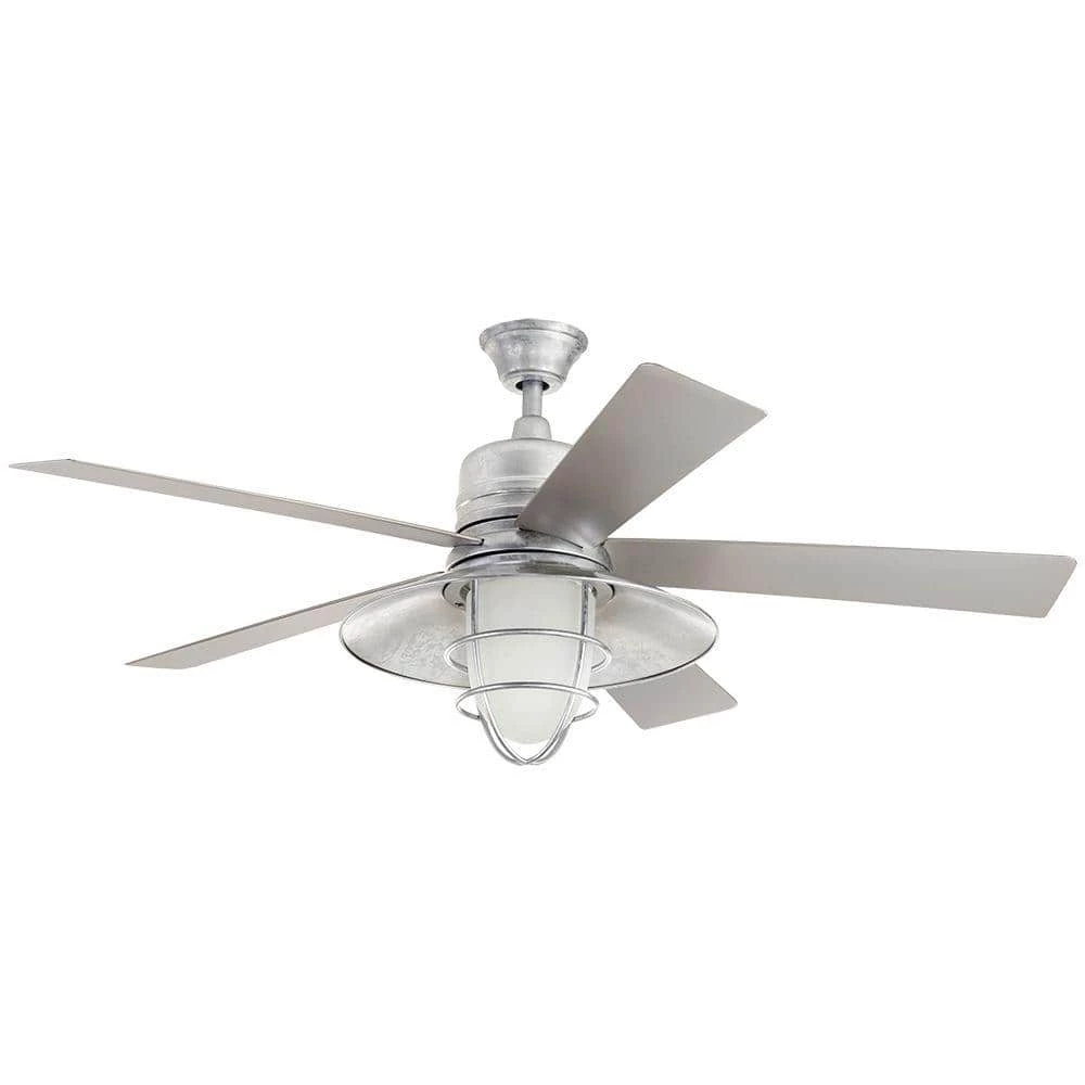 Home Decorators Collection Grayton 54 in. LED Indoor/Outdoor Galvanized Ceiling Fan with Light Kit and Remote Control 9 Home Decorators Collection Grayton 54 in. LED Indoor/Outdoor Galvanized Ceiling Fan with Light Kit and Remote Control - Image 9