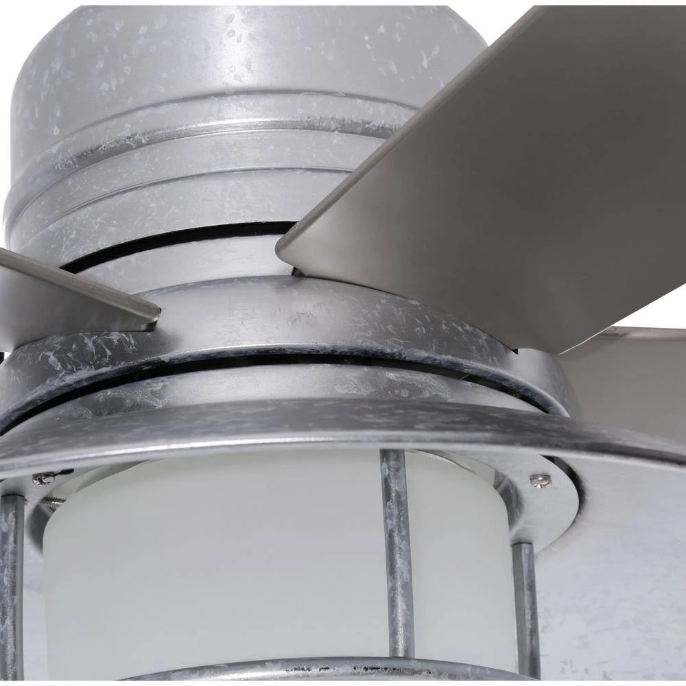 Home Decorators Collection Grayton 54 in. LED Indoor/Outdoor Galvanized Ceiling Fan with Light Kit and Remote Control 7 Home Decorators Collection Grayton 54 in. LED Indoor/Outdoor Galvanized Ceiling Fan with Light Kit and Remote Control - Image 7