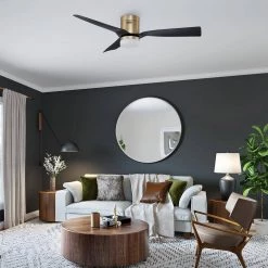 CARRO Striver 52 in. Indoor/Outdoor Gold Smart Ceiling Fan, Dimmable LED Light and Remote, Works with Alexa/Google Home/Siri 12 CARRO Striver 52 in. Indoor/Outdoor Gold Smart Ceiling Fan, Dimmable LED Light and Remote, Works with Alexa/Google Home/Siri -Fans Shop gold carro ceiling fans with lights s523p l12 g2 1 fm 40 1000