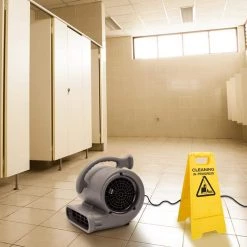 B-Air 1/2 HP Air Mover for Janitorial Water Damage Restoration Stackable Carpet Dryer Floor Blower Fan in Grey -Fans Shop gray b air blower fans ba vp 50 gy c3 1000