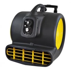 Comfort Zone 1 HP High-Velocity Air Mover Carpet Dryer Blower Fan with Timer -Fans Shop gray comfort zone blower fans czbc101t eu 1f 1000