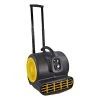 Comfort Zone 1 HP High-Velocity Air Mover Carpet Dryer Blower Fan with Timer