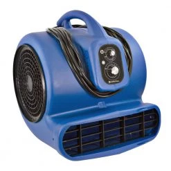 Comfort Zone 1/2 HP High Velocity Air Mover Carpet Dryer Blower Fan with Timer, Blue -Fans Shop gray comfort zone blower fans czbc121t 1f 1000