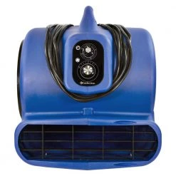 Comfort Zone 1/2 HP High Velocity Air Mover Carpet Dryer Blower Fan with Timer, Blue -Fans Shop gray comfort zone blower fans czbc121t 44 1000