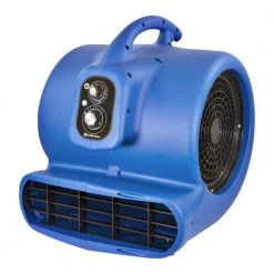 Comfort Zone 1/2 HP High Velocity Air Mover Carpet Dryer Blower Fan with Timer, Blue -Fans Shop gray comfort zone blower fans czbc121t 4f 1000
