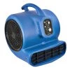 Comfort Zone 1/2 HP High Velocity Air Mover Carpet Dryer Blower Fan with Timer, Blue