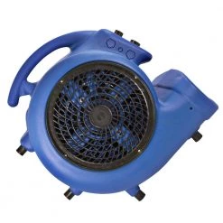 Comfort Zone 1/2 HP High Velocity Air Mover Carpet Dryer Blower Fan with Timer, Blue -Fans Shop gray comfort zone blower fans czbc121t 66 1000