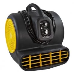 Comfort Zone 1/2 HP High Velocity Air Mover Carpet Dryer Blower Fan with Timer -Fans Shop gray comfort zone blower fans czbc121t eu 76 1000