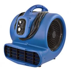 Comfort Zone 1/2 HP High Velocity Air Mover Carpet Dryer Blower Fan with Timer, Blue -Fans Shop gray comfort zone blower fans czbc121t fa 1000