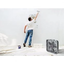 Lasko 20 in. Power Plus Box Fan -Fans Shop gray lasko box fans b20540 4f 1000