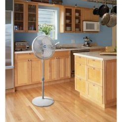 Lasko Performance Adjustable-Height 16 in. 3 Speed Grey Oscillating Pedestal Fan -Fans Shop gray lasko pedestal fans 2526 31 1000