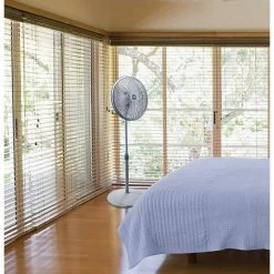 Lasko Performance Adjustable-Height 16 in. 3 Speed Grey Oscillating Pedestal Fan -Fans Shop gray lasko pedestal fans 2526 44 1000