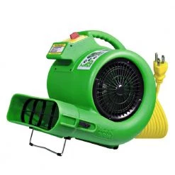 B-Air 1 HP Air Mover for Water Damage Restoration Carpet Dryer Floor Blower Fan, Green -Fans Shop green b air blower fans ba gp 1 gn 4f 1000