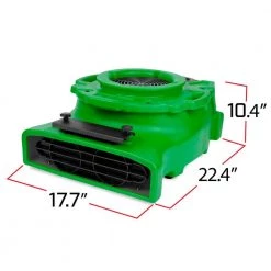 B-Air 1/4 HP Low Profile Air Mover for Water Damage Restoration Carpet Dryer Floor Blower Fan in Green -Fans Shop green b air blower fans ba vl 25 gn 1d 1000