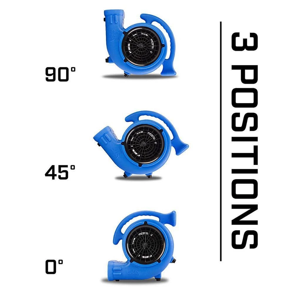 B-Air 1/4 HP Air Mover Blower Fan for Water Damage Restoration Carpet Dryer Floor Home and Plumbing Use in Green 5 B-Air 1/4 HP Air Mover Blower Fan for Water Damage Restoration Carpet Dryer Floor Home and Plumbing Use in Green - Image 5