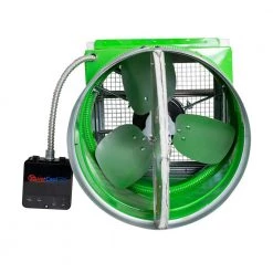 QuietCool 20.25 in x 14 in 1452 CFM Green Galvanized Steel Speed Control Whole House Fan -Fans Shop green quietcool whole house fans ga es 1500 c3 1000