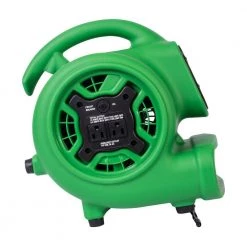 XPOWER 925 CFM 3-Speed Multi-Purpose Mini Mighty Air Mover Utility Blower Fan with Power Outlets and Timer in Green 14 XPOWER 925 CFM 3-Speed Multi-Purpose Mini Mighty Air Mover Utility Blower Fan with Power Outlets and Timer in Green -Fans Shop green xpower blower fans p 230at green fa 1000