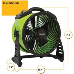 XPOWER 1300 CFM 4 Speed Multipurpose 13 in. Pro Air Circulator Utility Fan -Fans Shop green xpower industrial fans fc 200 44 1000