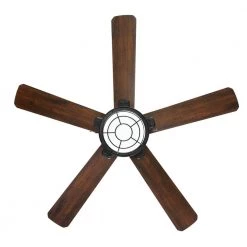 Hampton Bay Norwood 52 in. Indoor/Outdoor LED Matte Black Damp Rated Downrod Ceiling Fan with Light Kit and 5 Reversible Blades -Fans Shop matte black hampton bay ceiling fans with lights 52129 77 1000