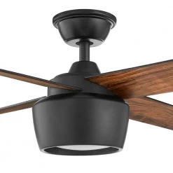 Hampton Bay Havenstone 52 in. Integrated LED Indoor Matte Black Ceiling Fan with Light and Remote Control -Fans Shop matte black hampton bay ceiling fans with lights yg763 mbk 1d 1000