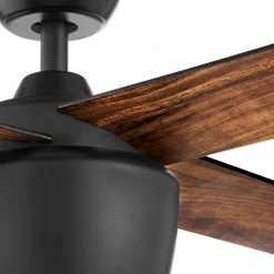 Hampton Bay Havenstone 52 in. Integrated LED Indoor Matte Black Ceiling Fan with Light and Remote Control -Fans Shop matte black hampton bay ceiling fans with lights yg763 mbk 66 1000