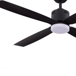 Home Decorators Collection Kitteridge 52 in. LED Indoor Matte Black Ceiling Fan with Light Kit -Fans Shop matte black home decorators collection ceiling fans with lights 35442 hbub c3 1000