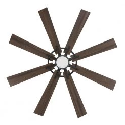 Home Decorators Collection Makenna 60 in. White Color Changing Integrated Outdoor LED Matte Black Ceiling Fan with Light Kit, DC Motor and Remote -Fans Shop matte black home decorators collection ceiling fans with lights 52106 1d 1000
