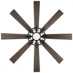 Home Decorators Collection Makenna 60 in. White Color Changing Integrated Outdoor LED Matte Black Ceiling Fan with Light Kit, DC Motor and Remote -Fans Shop matte black home decorators collection ceiling fans with lights 52106 fa 1000