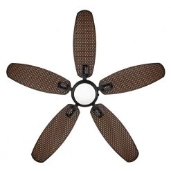 Home Decorators Collection Daniel Island 52 in. White Color Changing Integrated LED Outdoor Matte Black Ceiling Fan with Light Kit and Remote -Fans Shop matte black home decorators collection ceiling fans with lights 52179 4f 1000