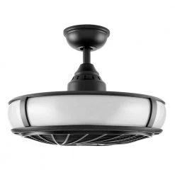 Home Decorators Collection Tuilene 21 in. Integrated LED Matte Black Ceiling Fan with Light and Remote Control -Fans Shop matte black home decorators collection ceiling fans with lights ak83 mbk 1d 1000