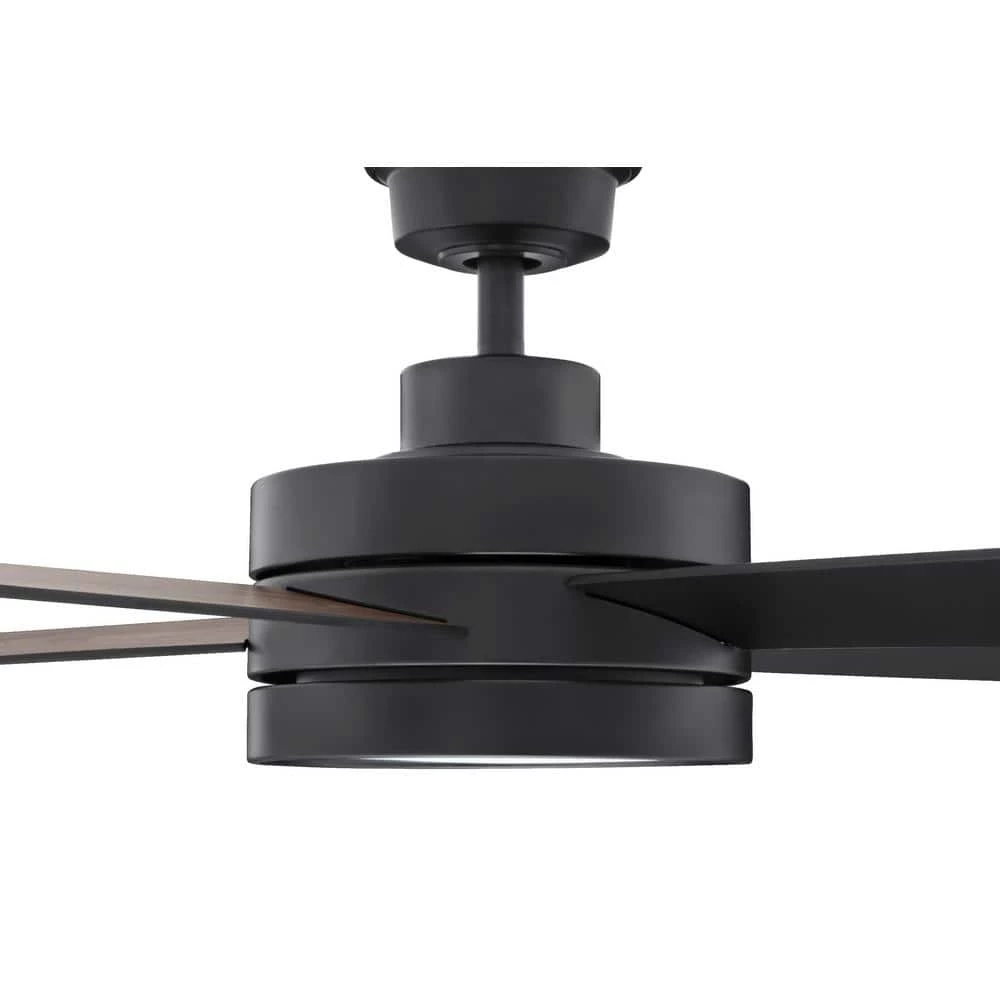 Home Decorators Collection Baxtan 56 in. LED Matte Black Ceiling Fan with Light and Remote Control 6 Home Decorators Collection Baxtan 56 in. LED Matte Black Ceiling Fan with Light and Remote Control - Image 6