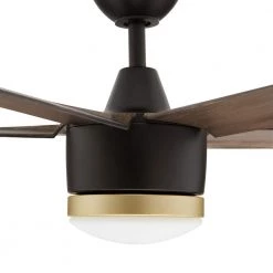 Home Decorators Collection Merwry 56 in. Integrated LED Indoor/Outdoor Matte Black Ceiling Fan with Light Kit and Remote Control -Fans Shop matte black home decorators collection ceiling fans with lights sw1422 56in mbk 1d 1000