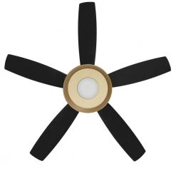 Home Decorators Collection Kempston 52 in. Integrated LED Outdoor Matte Black Ceiling Fan with Light Kit and Remote Control 12 Home Decorators Collection Kempston 52 in. Integrated LED Outdoor Matte Black Ceiling Fan with Light Kit and Remote Control -Fans Shop matte black home decorators collection ceiling fans with lights sw1654wet mbk 66 1000