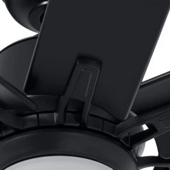 Home Decorators Collection Kensgrove 72 in. Integrated LED Indoor/Outdoor Matte Black Ceiling Fan with Light and Remote Control -Fans Shop matte black home decorators collection ceiling fans with lights yg493e mbk 66 1000