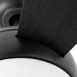 Home Decorators Collection Alisio 44 in. LED Matte Black Ceiling Fan with Light and Remote Control -Fans Shop matte black home decorators collection ceiling fans with lights yg768a mbk 66 1000