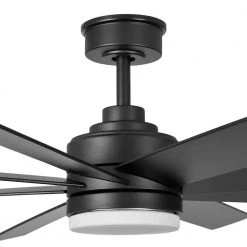 Home Decorators Collection Celene 62 in. LED Indoor/Outdoor Matte Black Ceiling Fan with Light and Remote Control with Color Changing Technology -Fans Shop matte black home decorators collection ceiling fans with lights yg908a mbk 1d 1000