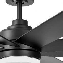 Home Decorators Collection Celene 62 in. LED Indoor/Outdoor Matte Black Ceiling Fan with Light and Remote Control with Color Changing Technology -Fans Shop matte black home decorators collection ceiling fans with lights yg908a mbk 77 1000