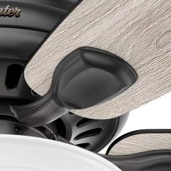 Hunter Stratford 52 in. LED Indoor Matte Black Ceiling Fan with Light Kit -Fans Shop matte black hunter ceiling fans with lights 50486 76 1000