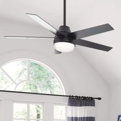 Hunter Aerodyne 52 in. Indoor Matte Black Smart Ceiling Fan with Light Kit and Remote Control 20 Hunter Aerodyne 52 in. Indoor Matte Black Smart Ceiling Fan with Light Kit and Remote Control -Fans Shop matte black hunter ceiling fans with lights 51314 c3 1000
