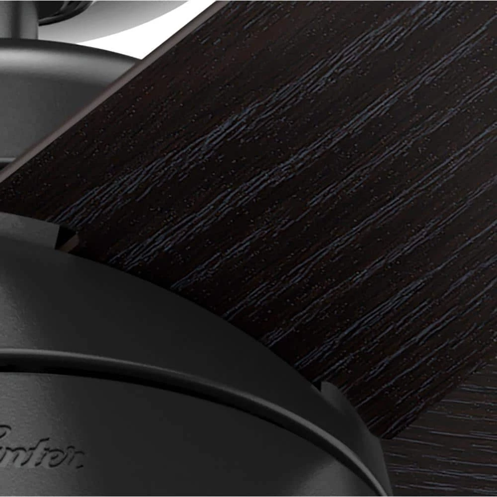 Hunter Tarrant 52 in. LED Indoor/Outdoor Matte Black Ceiling Fan with Light and Remote 6 Hunter Tarrant 52 in. LED Indoor/Outdoor Matte Black Ceiling Fan with Light and Remote - Image 6