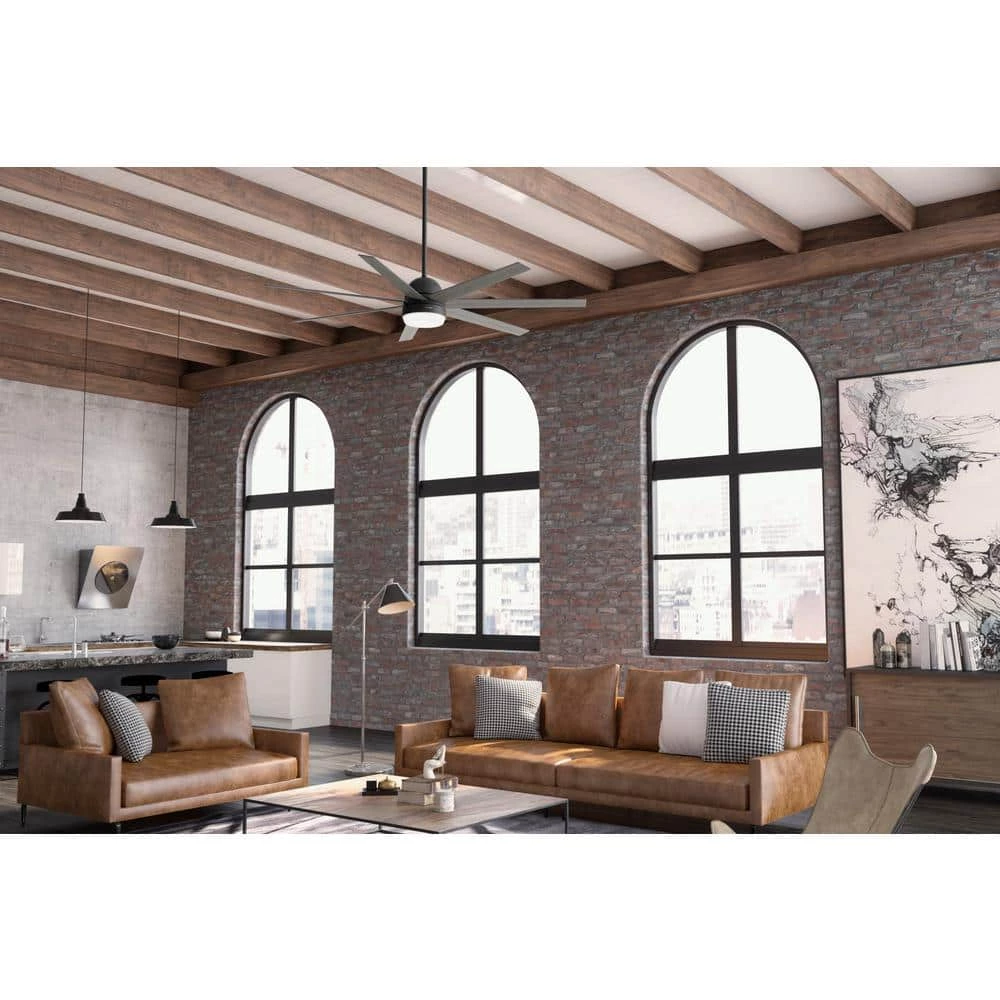 Hunter Phenomenon 70 in. Indoor Matte Black Smart Ceiling Fan with Remote and Light Kit 4 Hunter Phenomenon 70 in. Indoor Matte Black Smart Ceiling Fan with Remote and Light Kit - Image 4