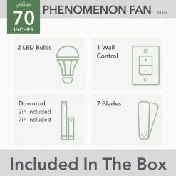 Hunter Phenomenon 70 in. Indoor Matte Black Smart Ceiling Fan with Remote and Light Kit 20 Hunter Phenomenon 70 in. Indoor Matte Black Smart Ceiling Fan with Remote and Light Kit -Fans Shop matte black hunter ceiling fans with lights 51379 c3 1000