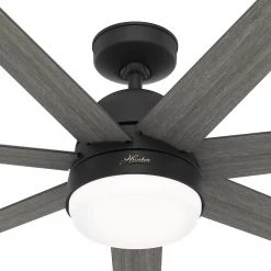 Hunter Phenomenon 70 in. Indoor Matte Black Smart Ceiling Fan with Remote and Light Kit 24 Hunter Phenomenon 70 in. Indoor Matte Black Smart Ceiling Fan with Remote and Light Kit -Fans Shop matte black hunter ceiling fans with lights 51379 fa 1000