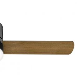 Hunter Minimus 52 in. Integrated LED Indoor Matte Black Ceiling Fan with Remote and Light Kit -Fans Shop matte black hunter ceiling fans with lights 51432 fa 1000