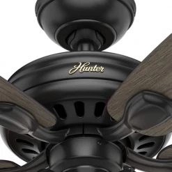 Hunter Highbury II 52 in. LED Indoor Matte Black Ceiling Fan with Light Kit 15 Hunter Highbury II 52 in. LED Indoor Matte Black Ceiling Fan with Light Kit -Fans Shop matte black hunter ceiling fans with lights 52028 77 1000
