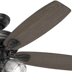 Hunter Highbury II 52 in. LED Indoor Matte Black Ceiling Fan with Light Kit 12 Hunter Highbury II 52 in. LED Indoor Matte Black Ceiling Fan with Light Kit -Fans Shop matte black hunter ceiling fans with lights 52028 a0 1000