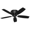 Hunter Sea Wind 48 in. Indoor/Outdoor Matte Black Ceiling Fan