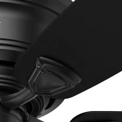 Hunter Sea Wind 48 in. Indoor/Outdoor Matte Black Ceiling Fan -Fans Shop matte black hunter ceiling fans without lights 53118 66 1000