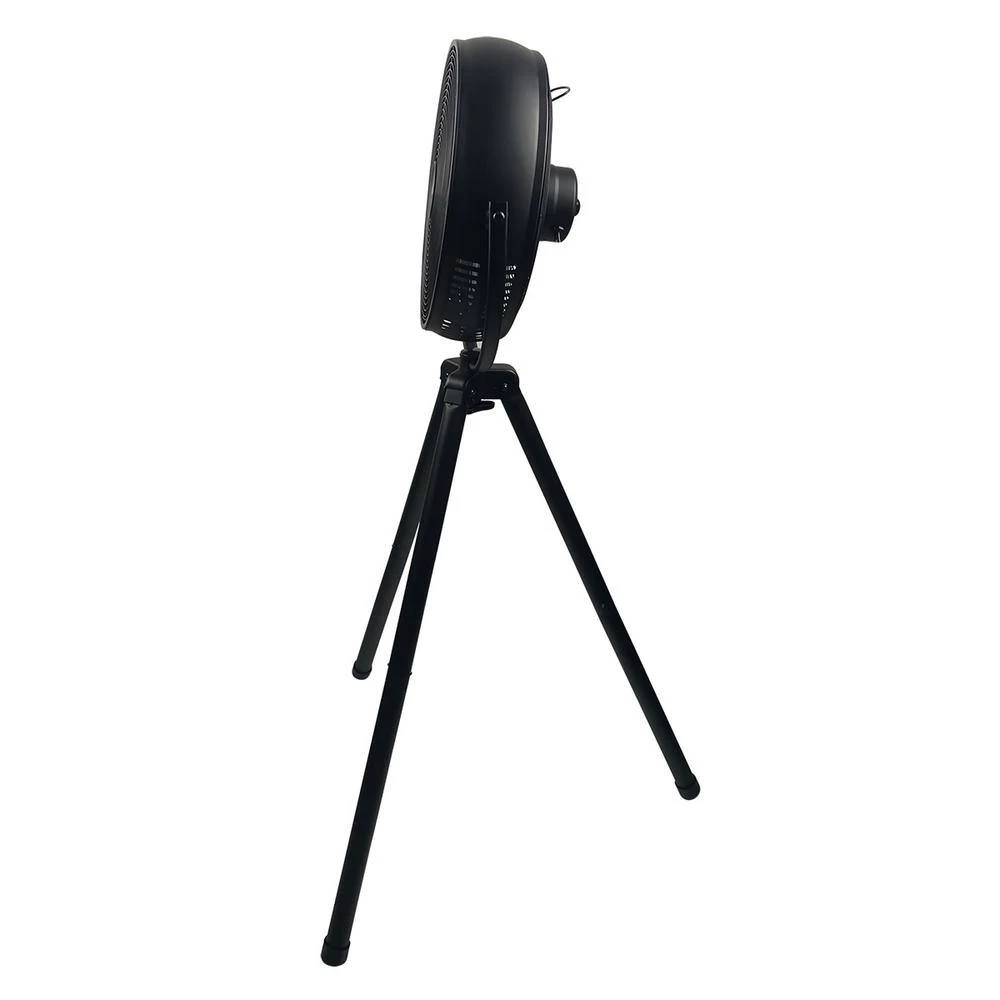 Hunter Retro All-Metal 12 in. Oscillating Pedestal Fan with Tripod Stand 4 Hunter Retro All-Metal 12 in. Oscillating Pedestal Fan with Tripod Stand - Image 4